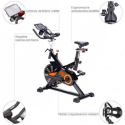 SW2102 ORANGE SPIN BIKE 15 KG HMS