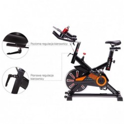 SW2102 ORANGE SPIN BIKE 15 KG HMS