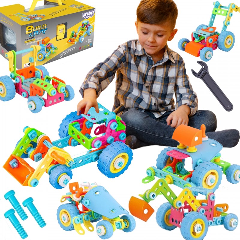 WOOPIE Vehicle Set Construction Bricks 6in1 STEM