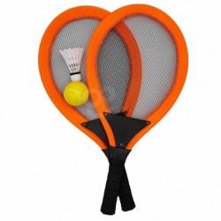 WOOPIE suurte tennisereketite komplekt lastele sulgpall + süstikpall