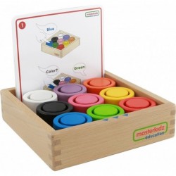 Colorful Wooden Blocks and Masterkidz Cups