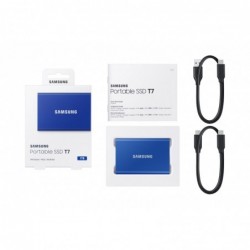 Samsung Portable SSD T7 1 TB USB Type-C 3.2 Gen 2 (3.1 Gen 2) Blue