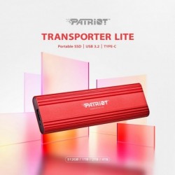 Patriot Memory Transporter Lite 2 TB USB Type-C 3.2 Gen 2 (3.1 Gen 2) Red