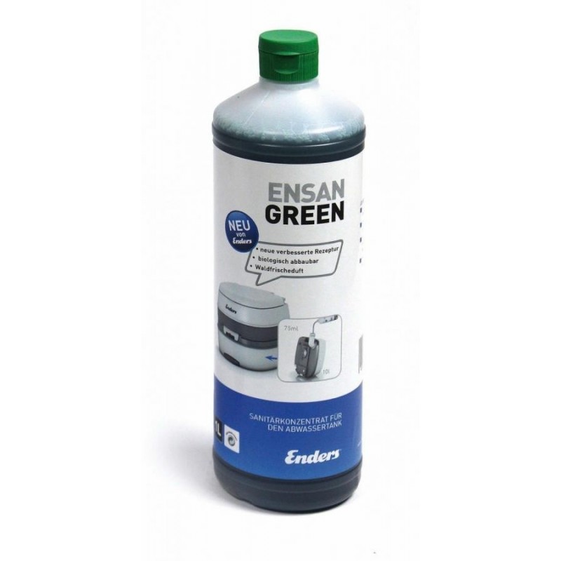 Sanitation liquid concentrate for camping toilets Ensan Green 1 litre