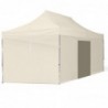 Pop Up Folding tent 3x4.5 m, with walls, Beige, X series, aluminum (canopy, pavilion, awning)