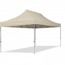 Pop Up Folding tent 3x4.5 m, with walls, Beige, X series, aluminum (canopy, pavilion, awning)