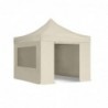 Pop Up Folding tent 3x3 m, with walls, Beige, X series, aluminum (canopy, pavilion, awning)