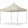 Pop Up Folding tent 3x3 m, with walls, Beige, X series, aluminum (canopy, pavilion, awning)