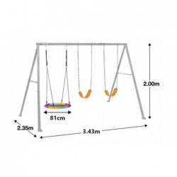 Kids Swing Set Stork nest...