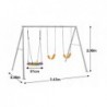 Kids Swing Set Stork nest (3 in 1) Ø 81 cm, Intex 44134