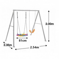 Kids Swing Set Stork nest...