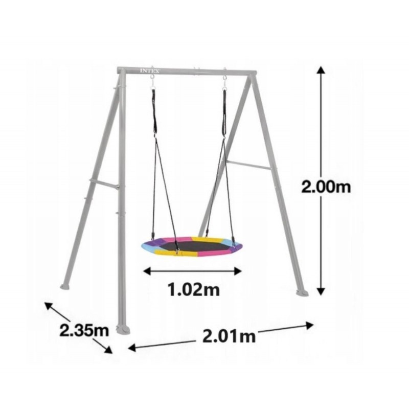 Kids Swing Set Stork nest Ø 102 cm, Intex 44112