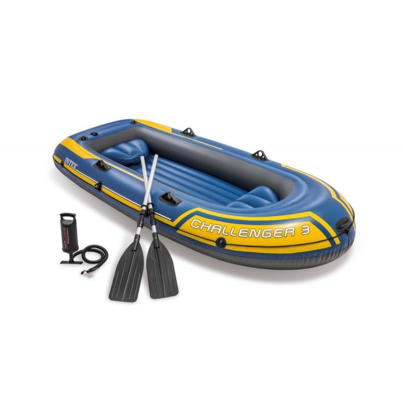 Inflatable three seat boat Intex 68370 Challenger 3 Set (295х137х43)