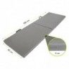 Yoga pilates exercise sport mat 180x60x4 cm, grey