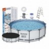 Frame pool Bestway Steel Pro Max Set 457x122 cm, with filter pump and accessories (56438)