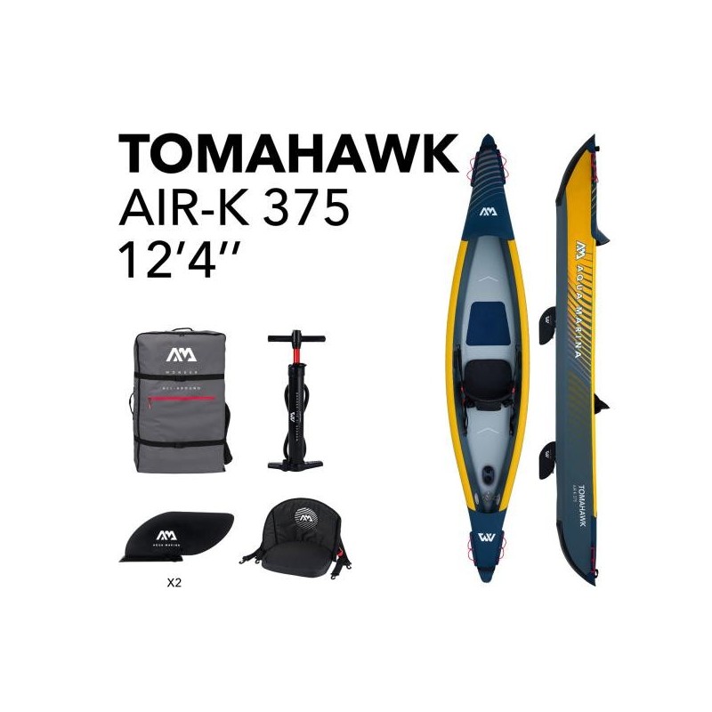 Inflatable kayak Aqua Marina Tomahawk 375x72 cm AIR-K 375 (2023)