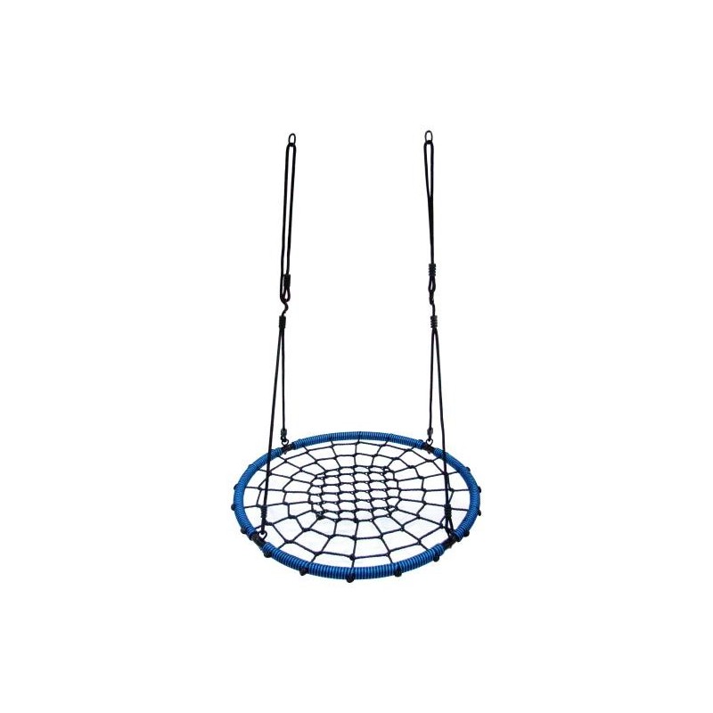 Childrens swing Stork nest Ø 100 cm, black-blue