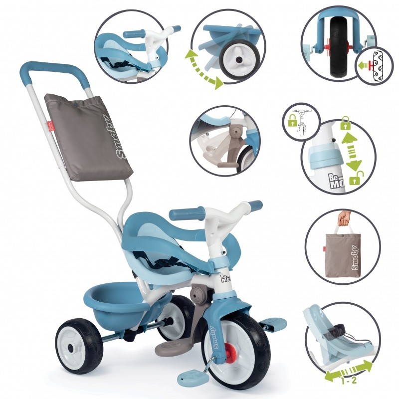 TRICYCLE BE MOVE CONFORT BLEU - SMOBY 740414