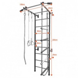 Rootsi sein lastele XK-029A Sinine, 222x108x83cm