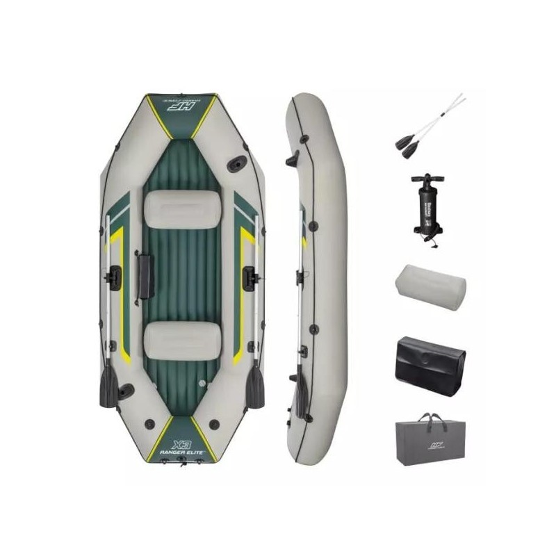 Надувная лодка 3-местная Bestway Ranger Elite X3 Raft, 295х130х46 cm, 65160