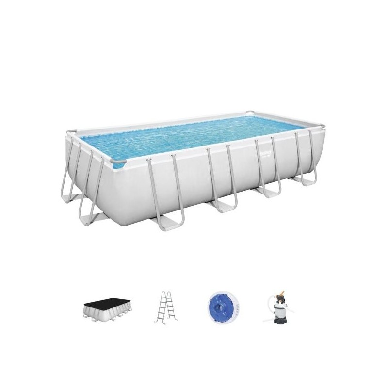 Frame pool Bestway Power Steel 549х274х122 cm with cartridge filter pump and accessories (56466)