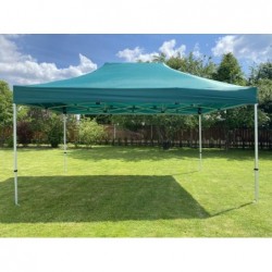 Pop Up Folding awning 3x4.5 m, with walls, Dark green, X series, aluminum (tent, pavilion, awning)