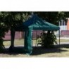 Pop Up Folding awning 3x3 m, with walls, Green, X series, aluminum (tent, pavilion, awning)