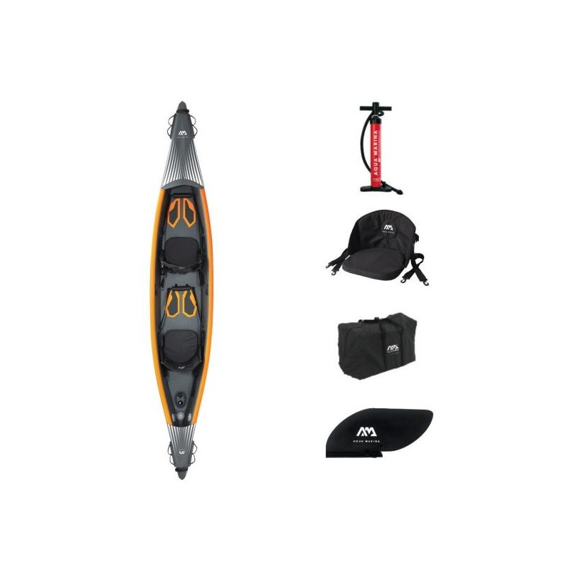 Two-seat inflatable kayak Aqua Marina Tomahawk 440x78 cm (AIR-K-440)