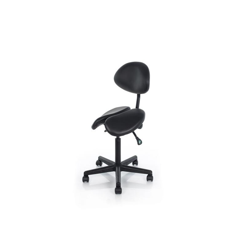 Stool for Master with Backrest Master Massage, black