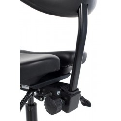 Stool for Master with Backrest Master Massage, black