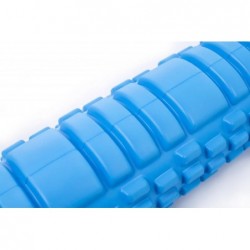 Massage Foam Roller Yoga Roller 14x62cm, blue