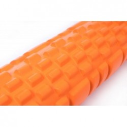 Ролик массажный для йоги Yoga Roller 14x62см, оранжевый