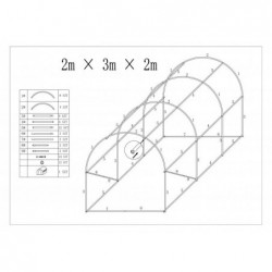 Arch Plastic Film Greenhouse 6m² (2х3m)