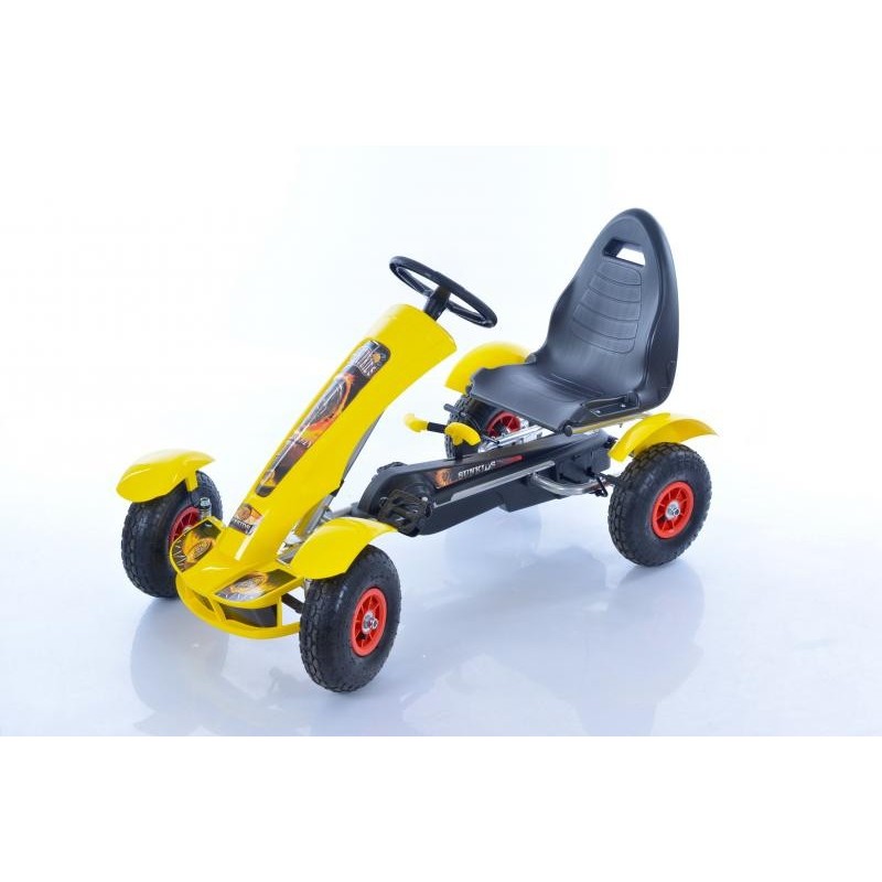 Velokart (Velomobile) Go-Kart F618 Yellow (4-10 years)