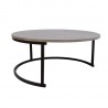 Coffee table BRITU D80xH35cm, grey