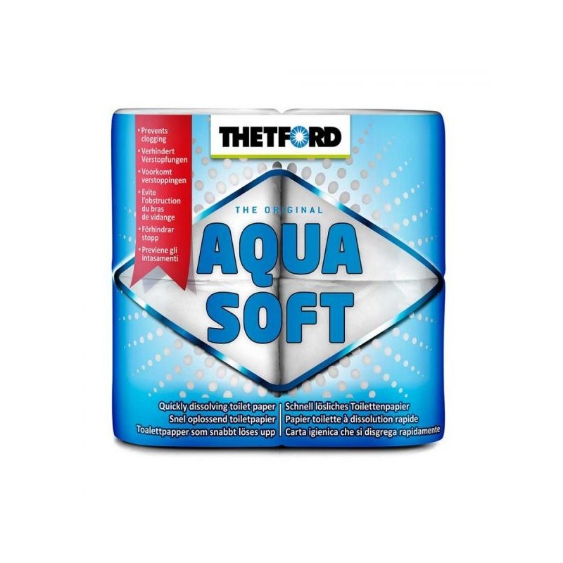 Soft, organic camping toilet paper - Thetford Aqua Soft 4 Pack