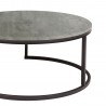 Coffee table BRITU D80xH35cm, grey