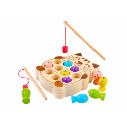 Wooden Arcade Game Catching Fish 2 Rods