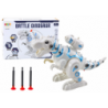 Robot Dinosaur with Dart Launcher Lights Sounds White