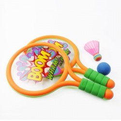 Badminton Rackets Kids Dinosaurs Orange Green