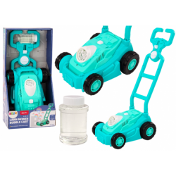 Bubble Machine Ride-on Lawn Mower with Handle Blue