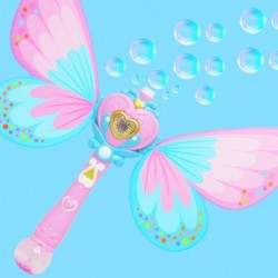 Wand Bubbles Lights Sounds Pink