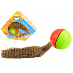 Ball with Fluffy Ferret Tail Interactive Bath Toy