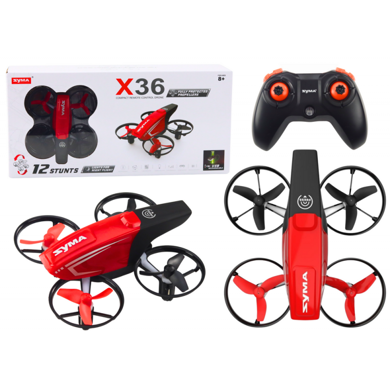 Remote Controlled RC Drone X36 SYMA Red