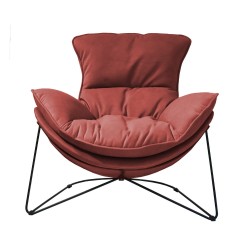 Armchair DIVA brick red