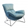 Armchair DIVA light petrol