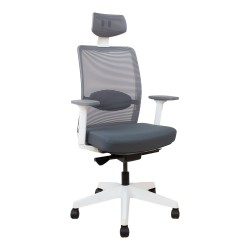 Task chair ANGGUN grey with white frame