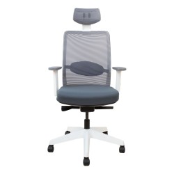 Task chair ANGGUN grey with white frame