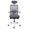 Task chair TUNE grey with white frame