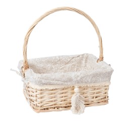 Basket WILLI TASSEL 30x21xH13 33cm